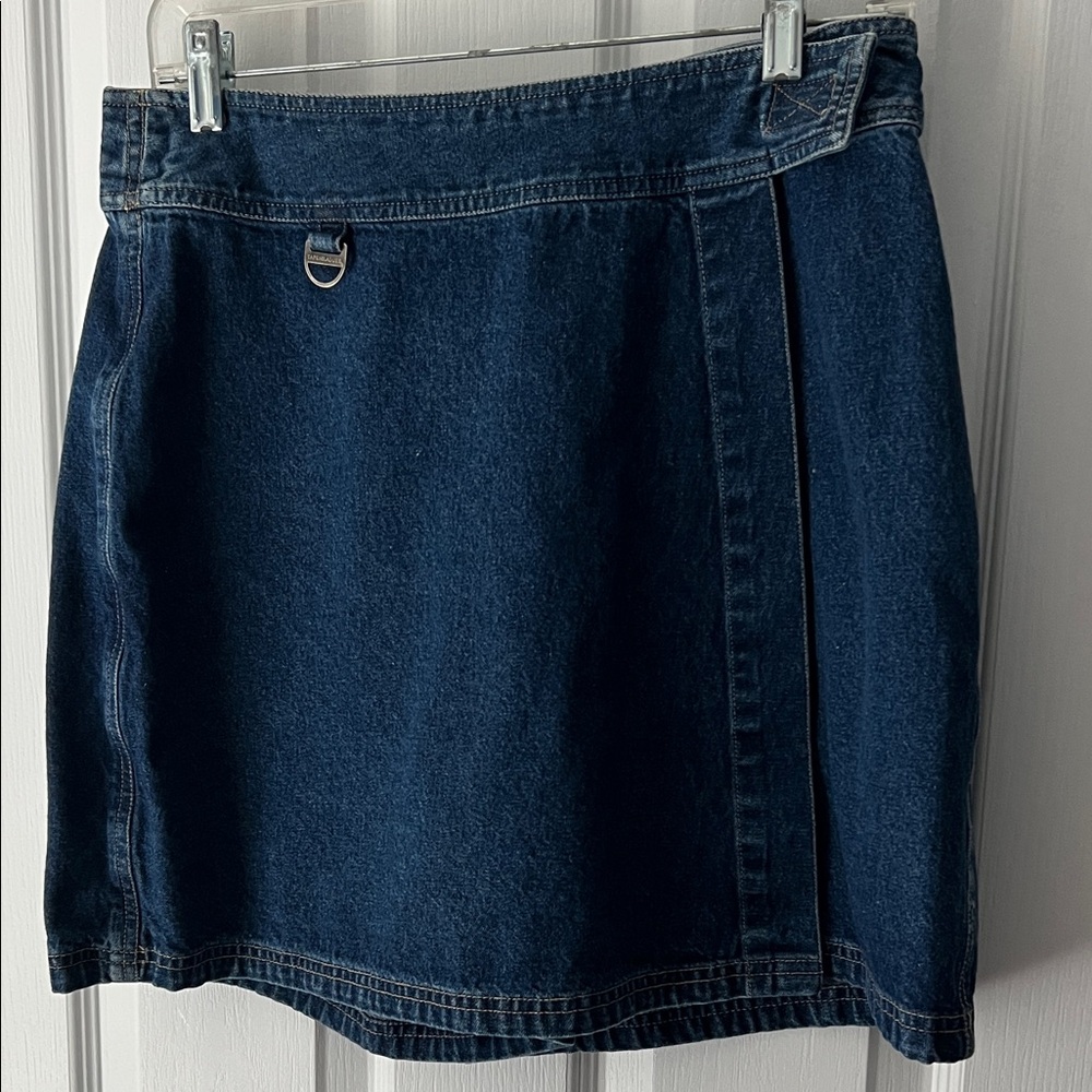Denim Mini Skirt/Skort - Tape Measure-